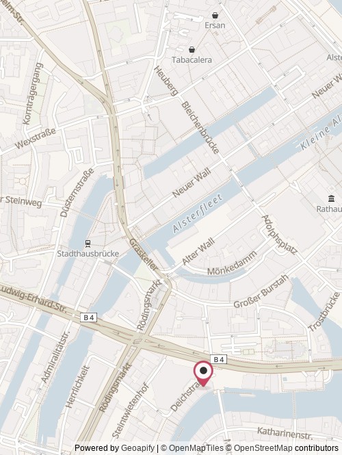 A map with the location of Super Flea Market