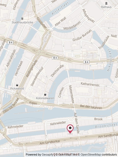 Eine Karte mit dem Standort von Sirum