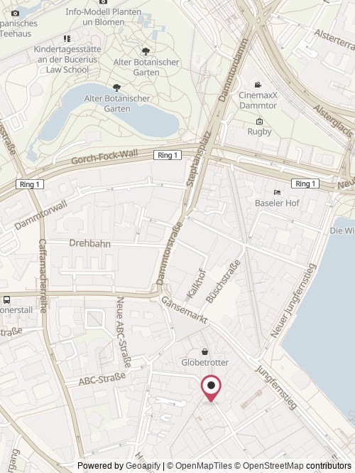 Eine Karte mit dem Standort von Splice