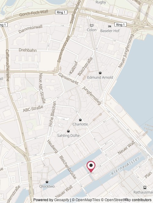 Eine Karte mit dem Standort von New Publish GmbH