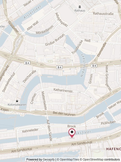 A map with the location of finflow GmbH