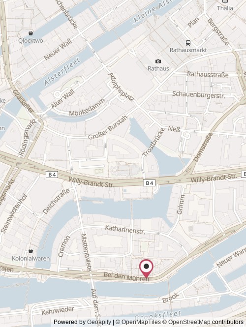 Eine Karte mit dem Standort von team hy GmbH