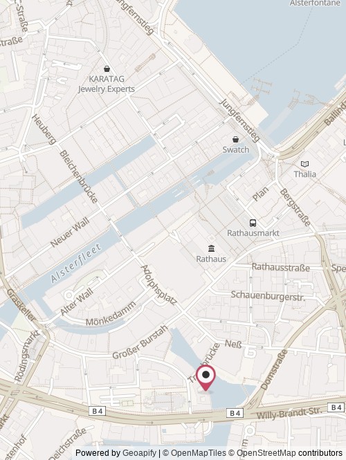 A map with the location of Debtify