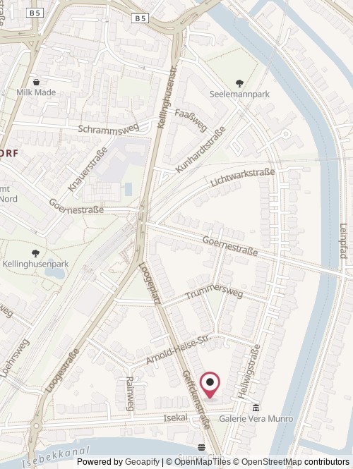 Eine Karte mit dem Standort von Traidestock