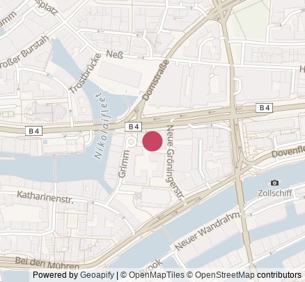 A map with the location of CODE WORKING SPACE @ Tallence AG