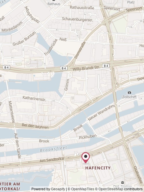 A map with the location of Hanseatic Energy Hub