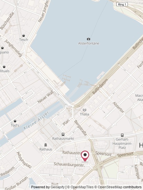 A map with the location of OWNLY | Die Vermögens-App