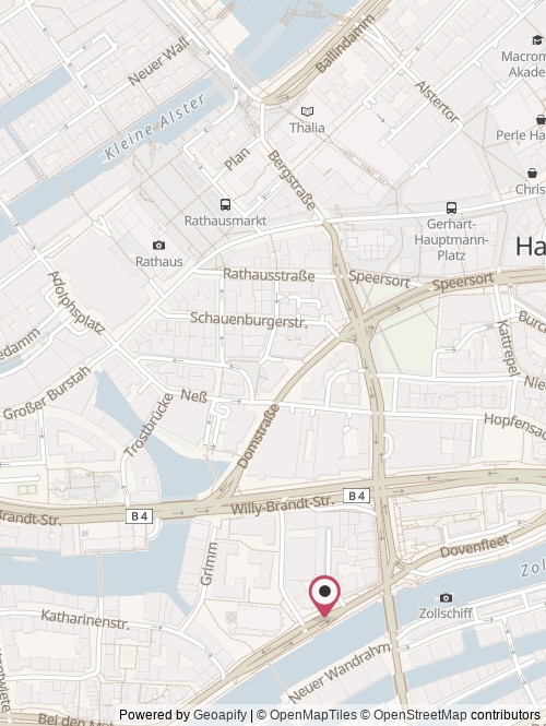 Eine Karte mit dem Standort von Smart Healthcare Solutions GmbH