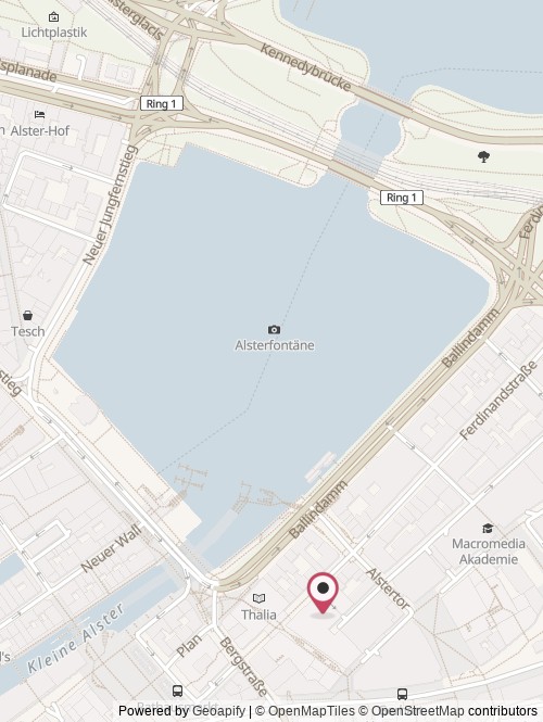 A map with the location of TalentBait