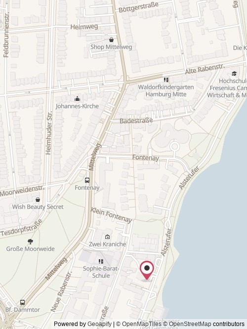 Eine Karte mit dem Standort von Windward Offshore