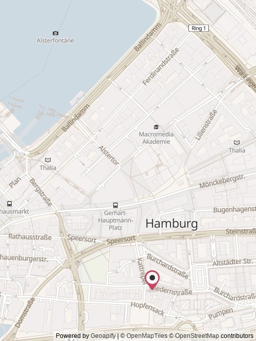 A map with the location of LoanLink24 Mortgage GmbH